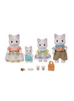 Calico Critters Calico Critters Latte Cat Family - Set of 4 Collectible Doll Figures for Ages 3+  - Image 1