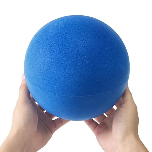 Ganjiang 7 Inches Soft No-Noise Foam Ball Sponge Kickball for Indoor Activity(Blue Color) - Image 1