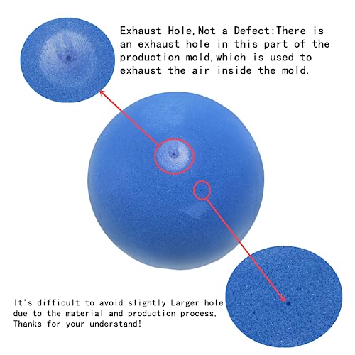 Ganjiang 7 Inches Soft No-Noise Foam Ball Sponge Kickball for Indoor Activity(Blue Color) - Image 4