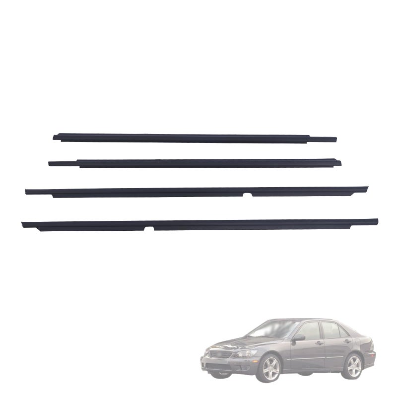 Getfarway Weatherstrip Door Belt Moulding 7571053011 7572053011 7573053011 7574053011 Compatible with Lexus IS300 2001 2002 2003 2004 2005 Front and Rear Window Trim Belt