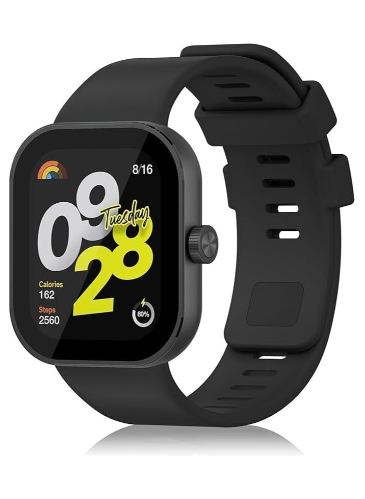 Strap Bracelet compatible with for  Xiaomi Mi Band 8 Pro Women Men, Silicone Replacement Wristbands Watch Strap for Xiaomi Mi Band 8 Pro (Black)