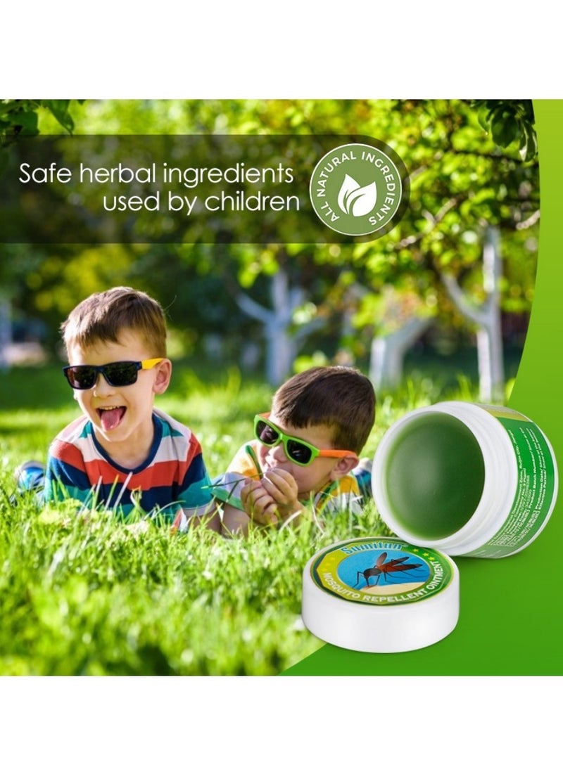 سوميفون Mosquito Repellent Ointment Protects Against Mosquitoes, Green Herb Ointment for Mosquito Repellent Motion Sickness - Image 3