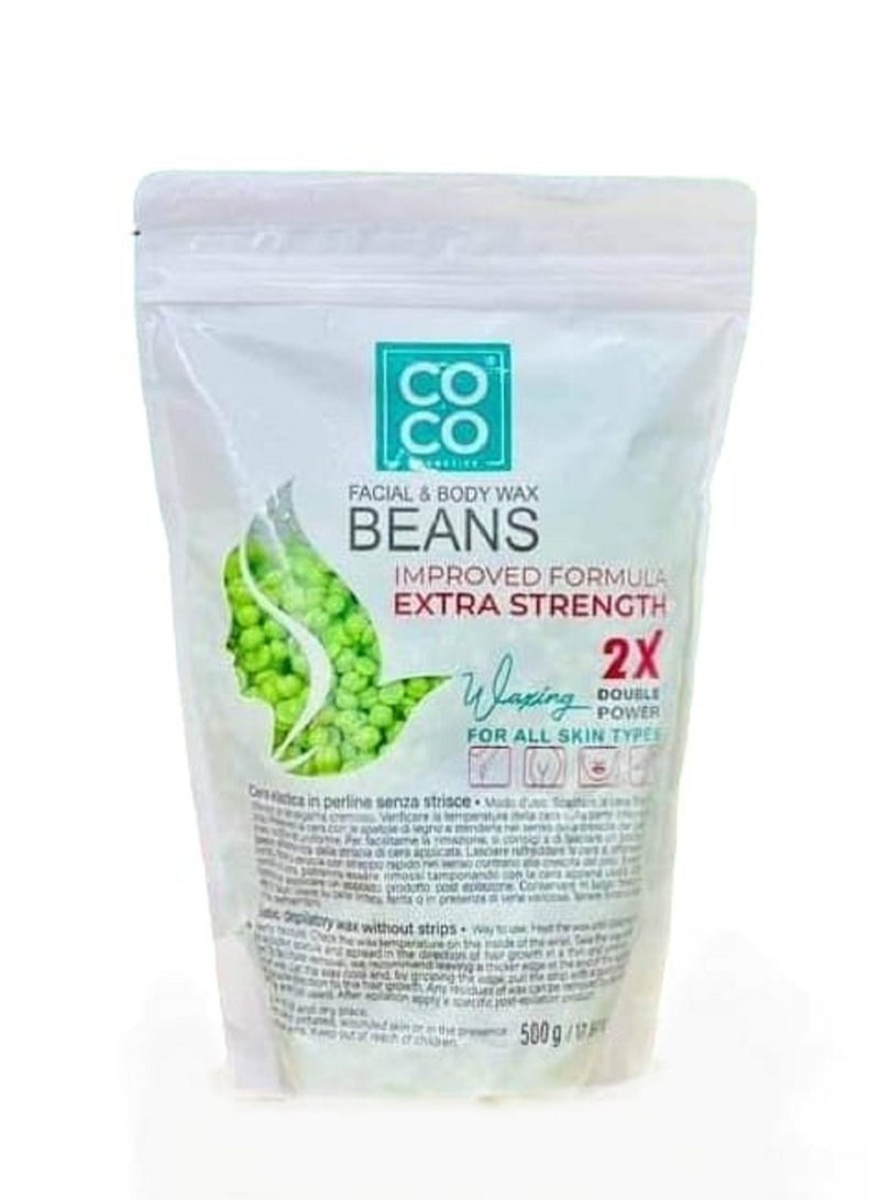 كوكو شمع خرز كوكو واكس  لازاله شعر الجسم  500g - Image 1