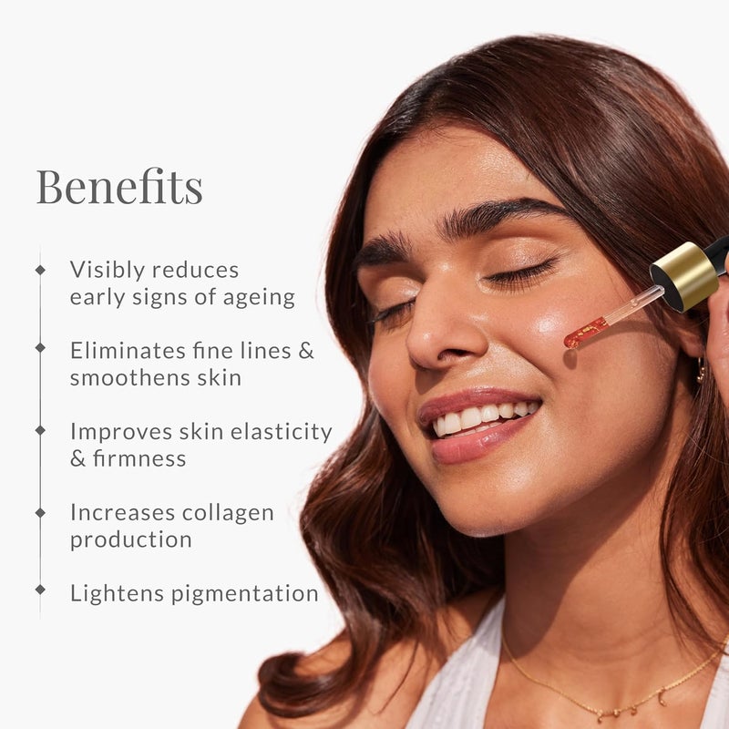 Forest Essentials سيروم الوجه المتقدم من فوريست إسنشالز ساونداريا لمكافحة الشيخوخة مع ذهب 24 قيراط - Image 3