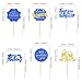 Ercadio 24Pcs We Appreciate You Cupcake Toppers Glitter Blue Gold Thank You Being Awesome Retirement Cupcake Decorations Graduation Parents Appreciation Theme Teachers Mothers Fathers Day Supplies - Image 4