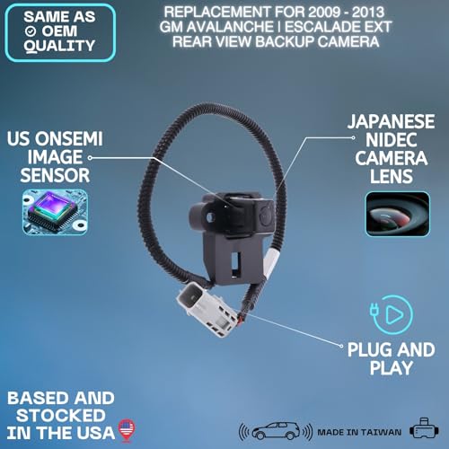 AMAJY Backup Camera Replaces for 20092013 GM Avalanche Escalade EXT Sierra OE Part 20985078 25866558 - Image 3