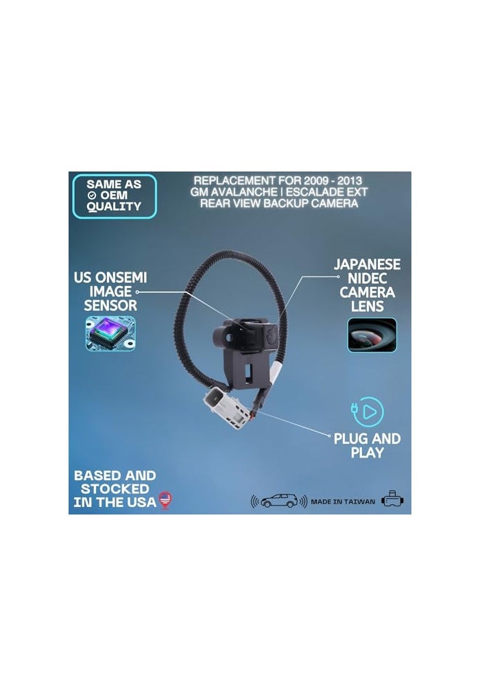 AMAJY Backup Camera Replaces for 20092013 GM Avalanche Escalade EXT Sierra OE Part 20985078 25866558 - Image 3