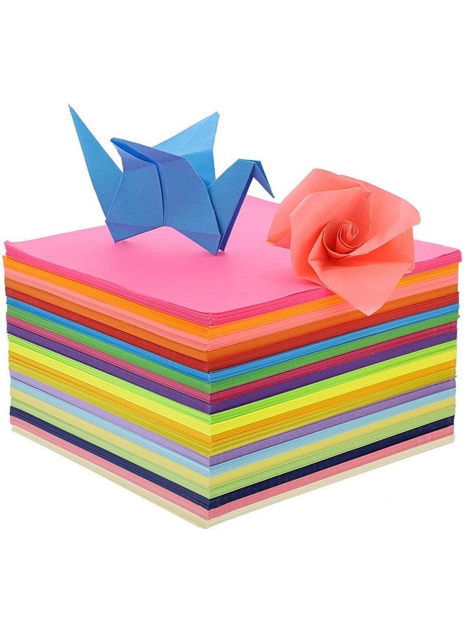 OFIXO Origami Paper 15 cm X 15 cm Pack of 100 Sheets, Assorted Colors for Origami, Scrapbooking, Hobby Crafts, Project Work - Image 1