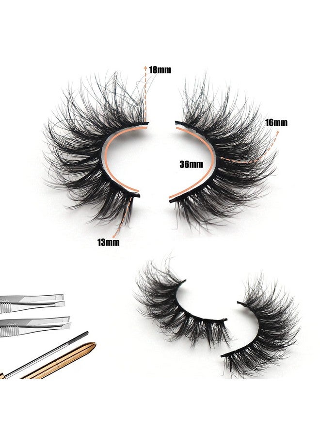 Veleasha False Eyelashes Wispy Faux Mink Lashes Fluffy Handmade Fake Eyelashes Natural Look 7 Pairs Pack Luxury Cat Eye Lashes (804) - Image 2