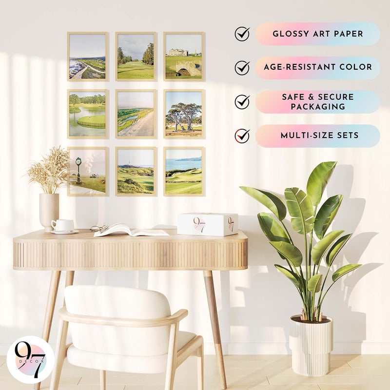 97 Decor Masters Golf Wall Art - Pebble Beach, Sawgrass, Augusta National, St Andrews Landscape Prints for Bedroom Decoration (8x10 Unframed) - Image 5