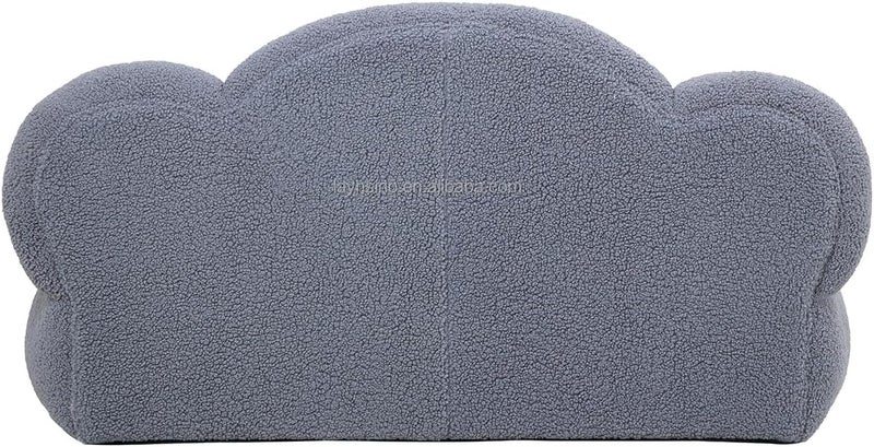 Luxury Luxe Lazy Cloud Modern Grey 2-Seater Sofa - Image 3