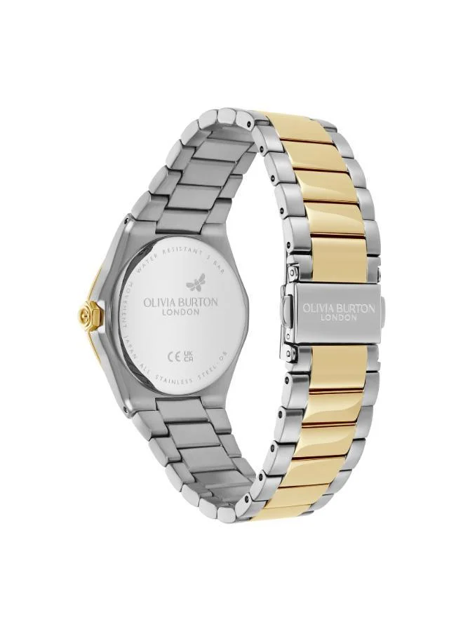 OLIVIA BURTON Hexa Blush & Silver Bracelet Watch
