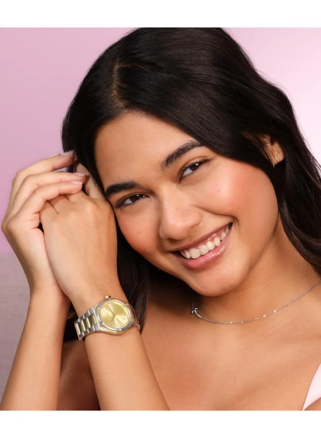 OLIVIA BURTON Hexa Blush & Silver Bracelet Watch