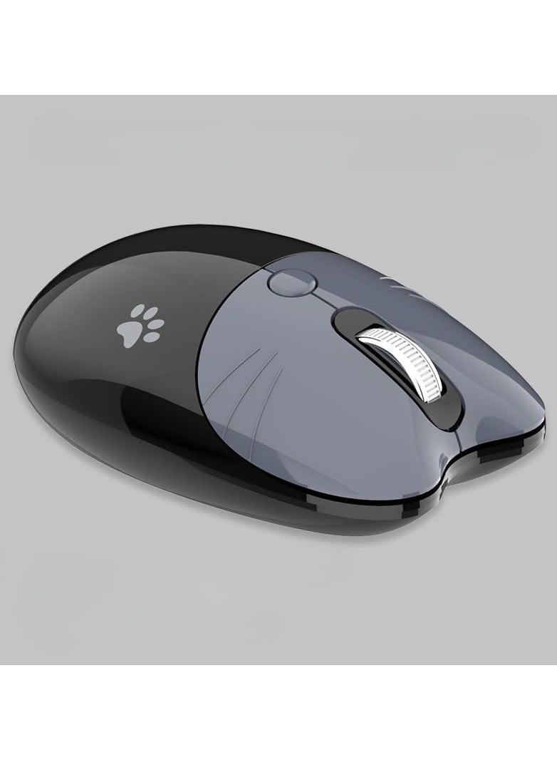 Bluetooth wireless mouse for female laptops, portable and unlimited mouse for office use, quiet and cute