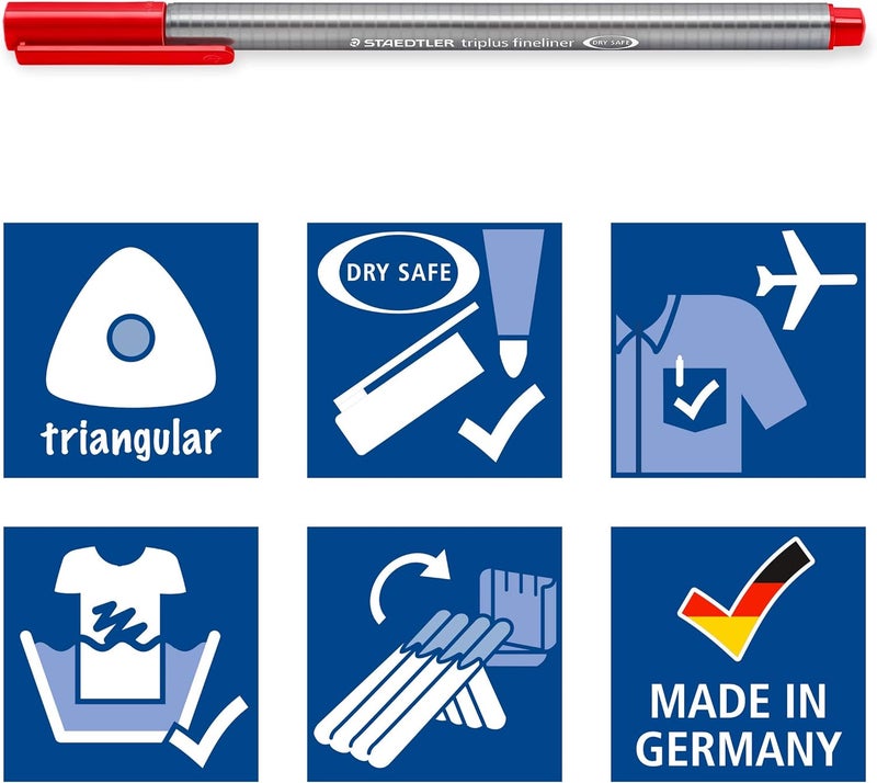 ستدلر مجموعة أقلام ستيدلر تريبلس فاينلاينر، 25 قطعة - Image 5