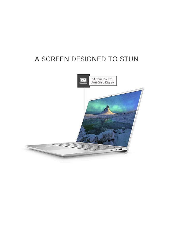 DELL (Upgraded Version) Inspiron 14 7400 Ultraslim Laptop With 14.5 Inch QHD Display/11th Gen Intel Core i7-1165G7/512GB SSD/8 GB RAM/Iris Xe Graphics/Windows 10 Home/International Version English Silver - Image 3