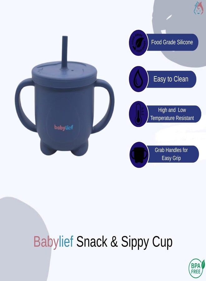 Babylief Silicone Snack Cup (Navy) - Image 2