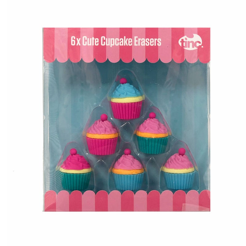 Tinc Eraser Set - Cupcake Cup6Ermu