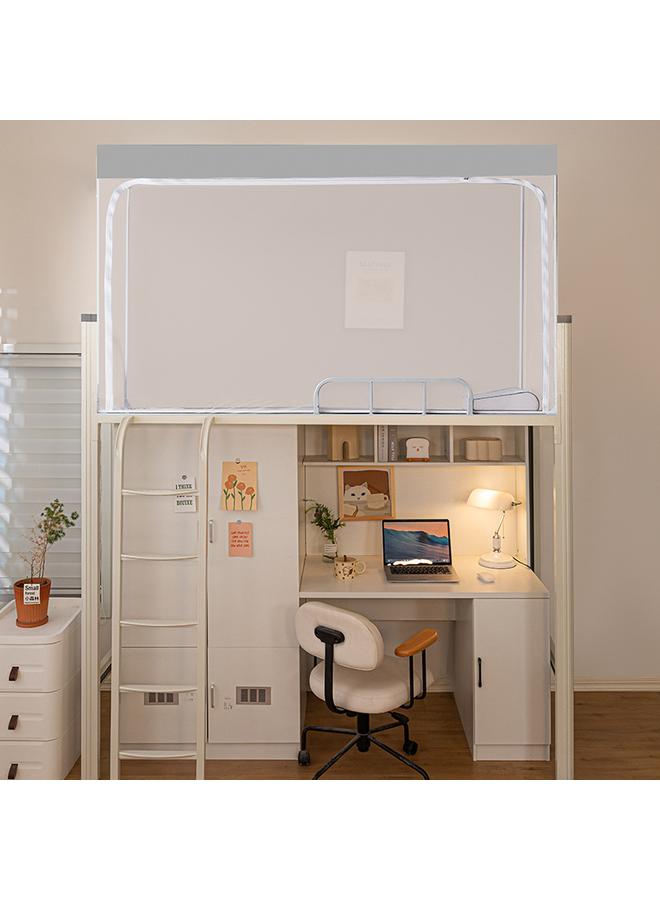 Bluejw Student Dormitory Mosquito Net Factory Spread Mosquito-proof Dust-proof Anti-fall Bracket Three-door Shading Curtain Bedroom 1 Meter 2 Beds - Image 1