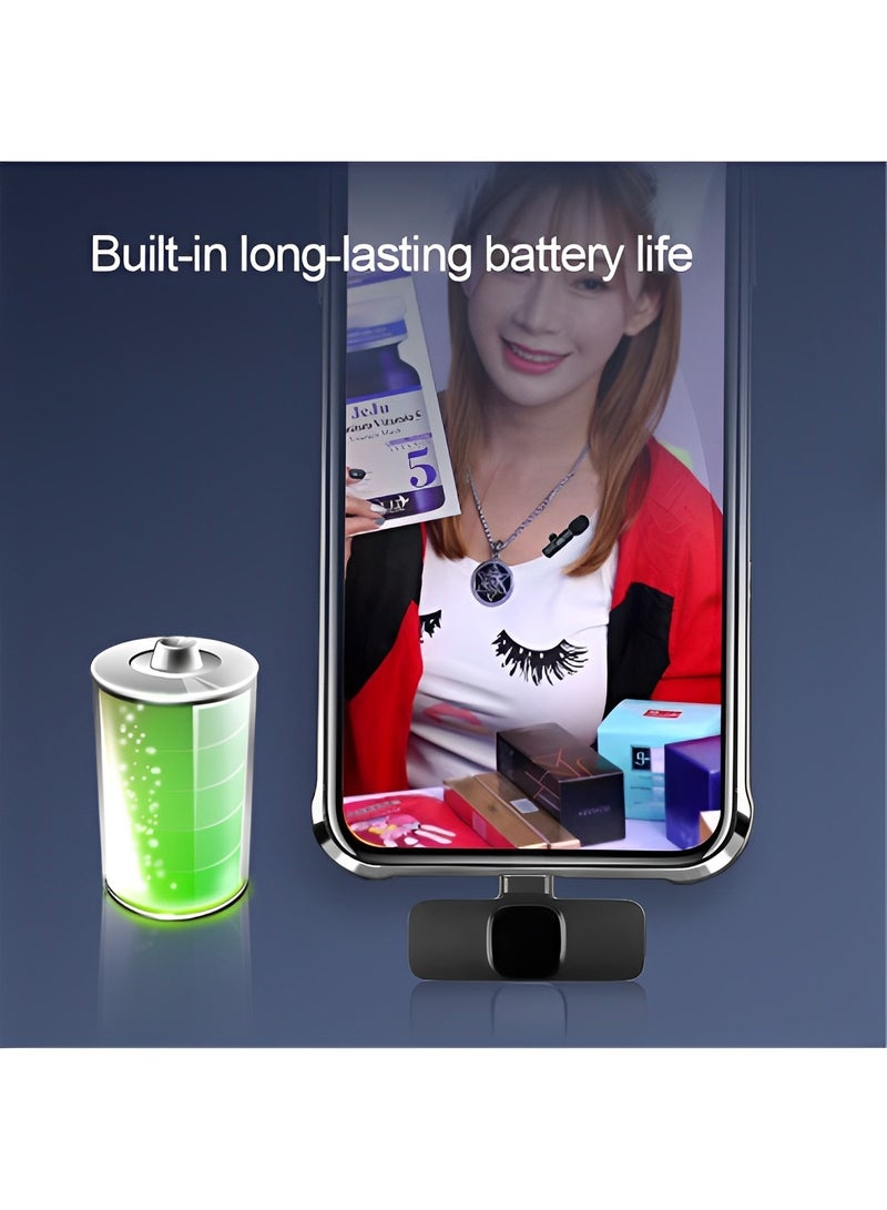 ريوكل ميكروفون لافاليير لاسلكي احترافي لأجهزة iPhone وiPad، ميكروفون مكثف متعدد الاتجاهات للتسجيل للمقابلات والفيديو والبودكاست والمدونات المرئية واليوتيوب - Image 5