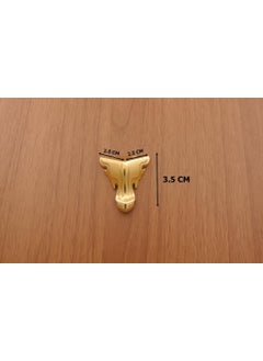 Azm Hırdavat Azm Hardware Tiny Lukens Foot for Butterfly Dowry Ornament Chests (3.5 Cm) 10 Pieces Gold (Yellow) 