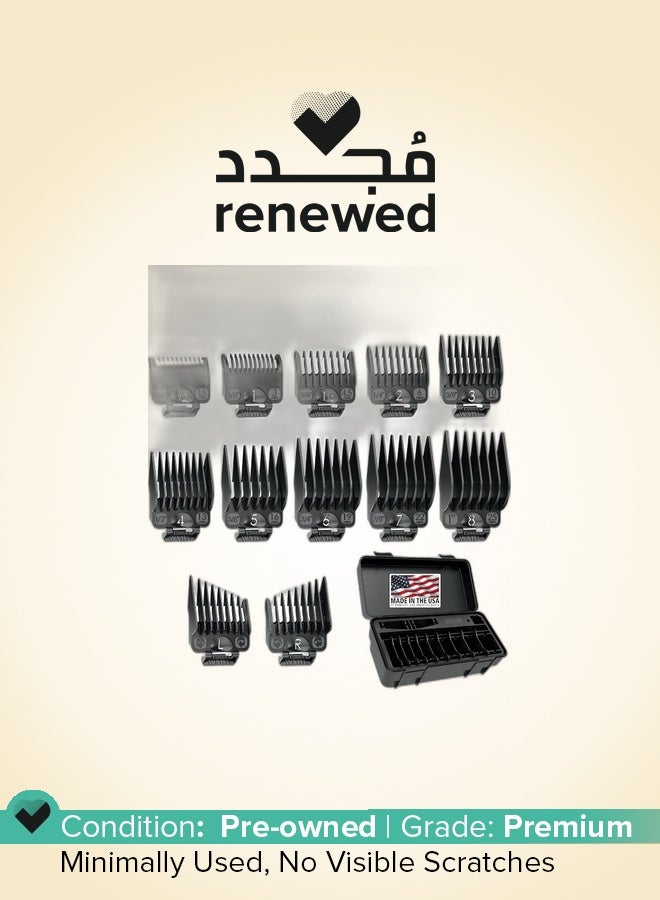 WAHL Renewed - Wahl Clipper Genuine Smooth Cut Guide Comb Set with Hair Clipper Guard Organization Caddy - Image 1