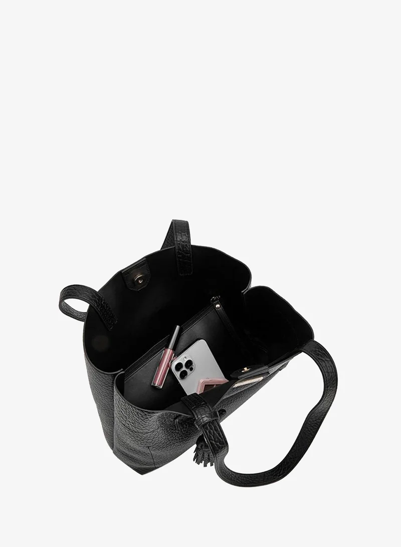 سيليست Textured School Tote Bag With Pouch - 34.5x11x30 CM