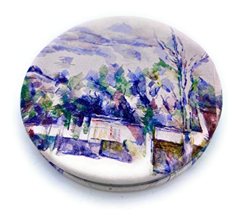 Aeisage Compact Mirror White Pocket Mirror Bulk for Kids Small Travel Mirror for Bags Paul Cezanne Art Print Unique Makeup Gift for Girls - Image 3