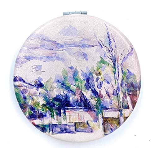 Aeisage Compact Mirror White Pocket Mirror Bulk for Kids Small Travel Mirror for Bags Paul Cezanne Art Print Unique Makeup Gift for Girls - Image 1