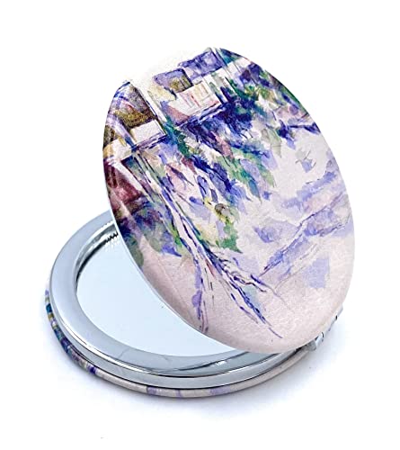 Aeisage Compact Mirror White Pocket Mirror Bulk for Kids Small Travel Mirror for Bags Paul Cezanne Art Print Unique Makeup Gift for Girls - Image 4
