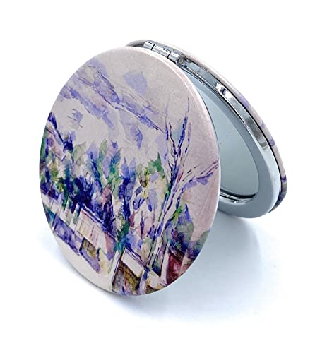 Aeisage Compact Mirror White Pocket Mirror Bulk for Kids Small Travel Mirror for Bags Paul Cezanne Art Print Unique Makeup Gift for Girls - Image 2