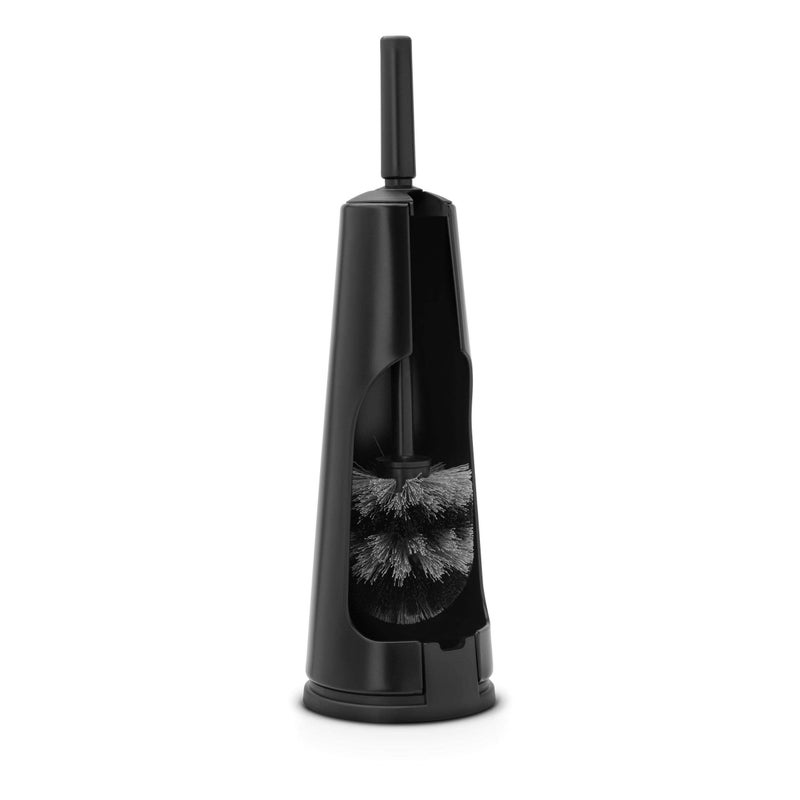 Brabantia ReNewToilet Brush & Holder Set (Matt Black) Free-Standing, Non-Slip/Scratch Base, Hygenic Discreet Toilet Bowl Cleaner - Image 1