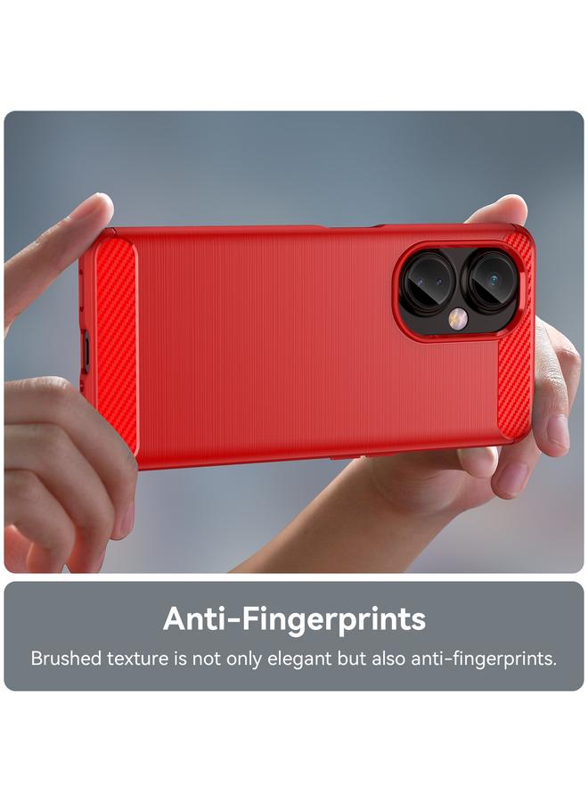 اس-توب جراب لهاتف OnePlus Nord CE3 Lite مصنوع من ألياف الكربون المصقولة TPU - Image 5