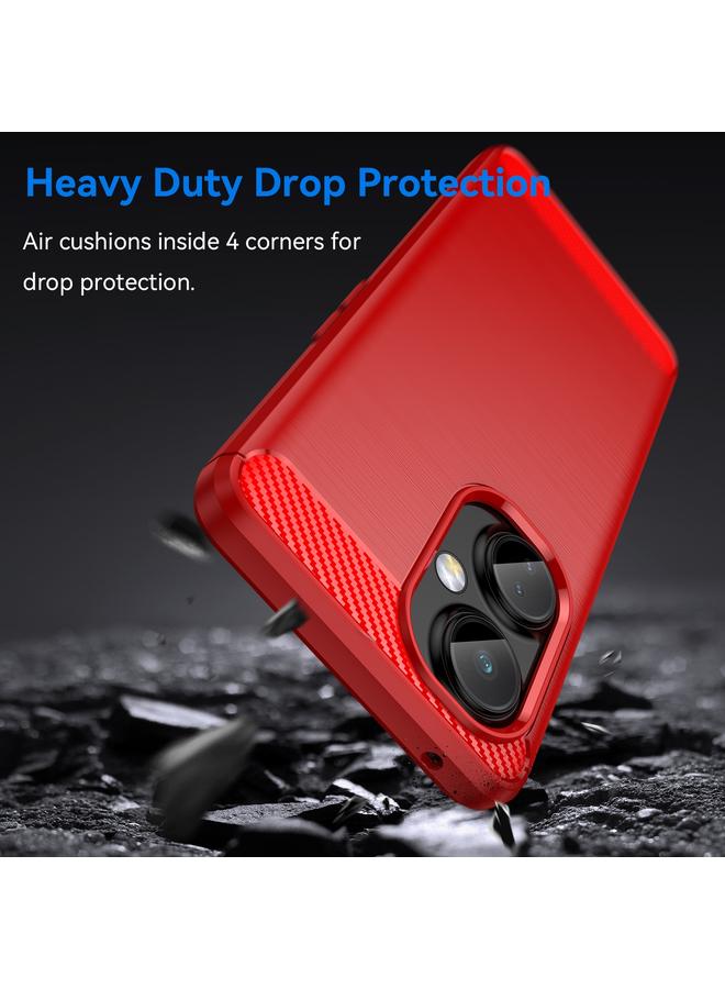 اس-توب جراب لهاتف OnePlus Nord CE3 Lite مصنوع من ألياف الكربون المصقولة TPU - Image 3