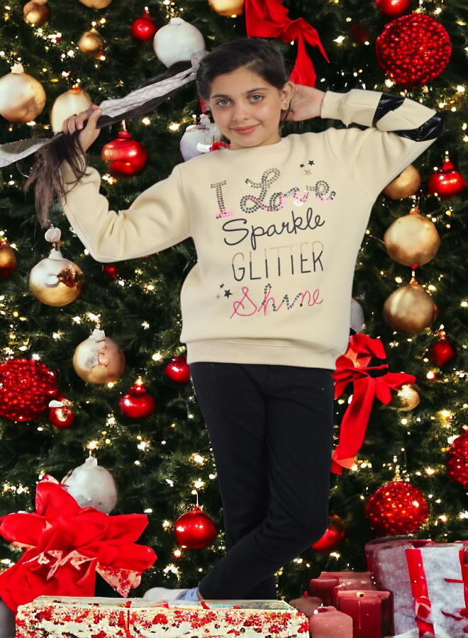 Embroidered Cotton Melton Shirt for 12-Year-Old Girls, Winter 2024 Trends, High-Quality Fabric, Ultra-Soft Materials