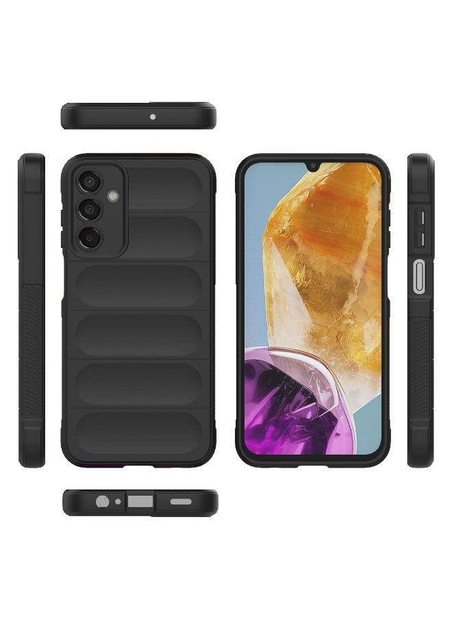 Case For Samsung Galaxy M15 4G  , - Shockproof Brushed Protection Cover - Heavy Duty Case With Ultra Protection For Camera Slip-Resistant - Black - Image 3