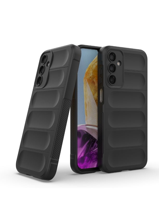 Case For Samsung Galaxy M15 4G  , - Shockproof Brushed Protection Cover - Heavy Duty Case With Ultra Protection For Camera Slip-Resistant - Black - Image 5