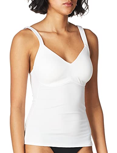 Rhonda Shear Ahh By Rhonda Shear Women's Molded Cup Camisole, White, 1X - Image 4