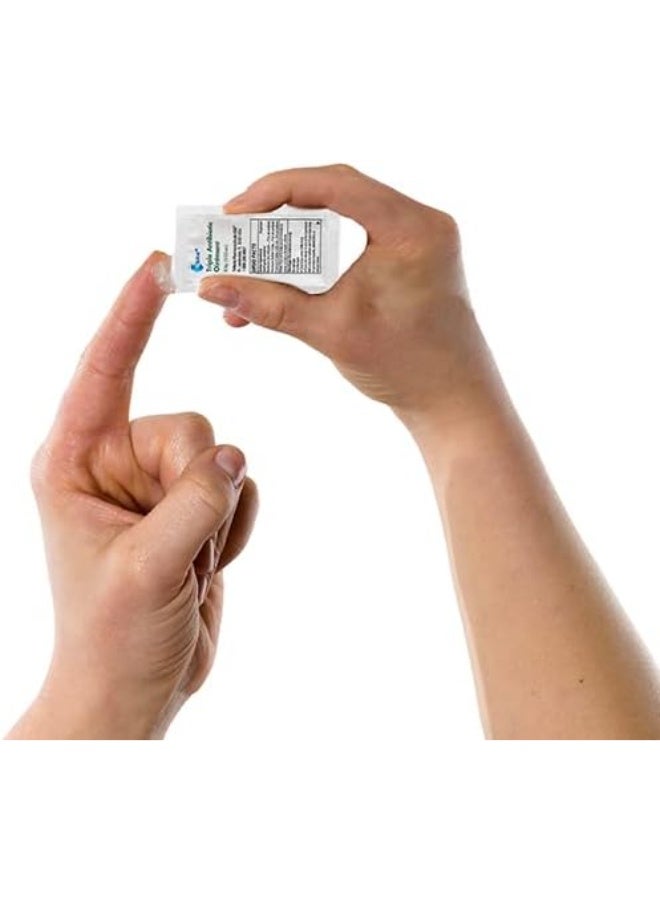 Globe (144 Pack) Triple Antibiotic Ointment 0.9g Single Packet, First Aid Kit for Minor Scratches, Wounds, Cuts and Burns, Prevents Infection Active Ingredients Compare to Leading Brand, Travel Size - Image 2