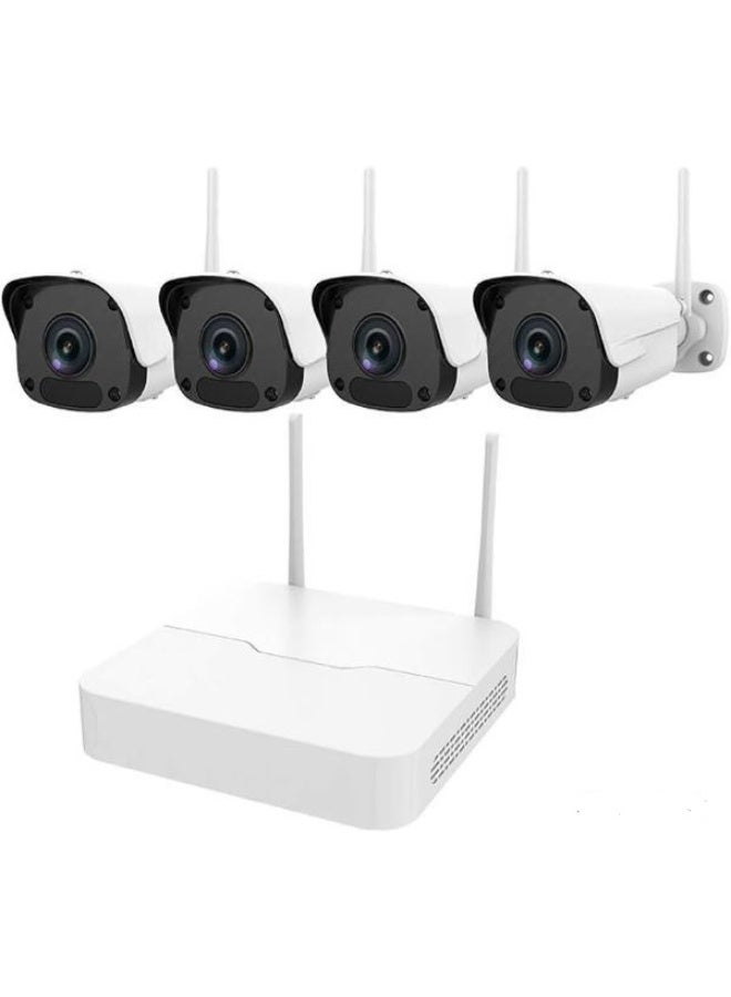 Wireless Wi-Fi Security Camera Kit – Indoor/Outdoor Safety System with Motion Detection & Night Vision - Image 1
