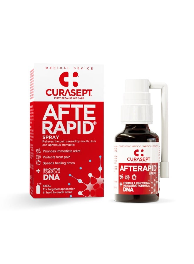 Curasept Afte Rapid Oral Spray for Mouth Ulcers, 15ml