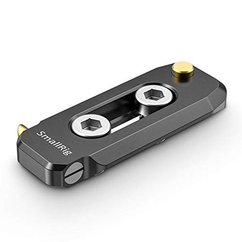 SMALLRIG سماولريج ريل ناتو منخفض الارتفاع للتثبيت السريع مع قضبان أمان بطول 50 مم/2 بوصة مع براغي 1/4" لكاميرا القفص ومثبت EVF – BUN2468B - Image 1