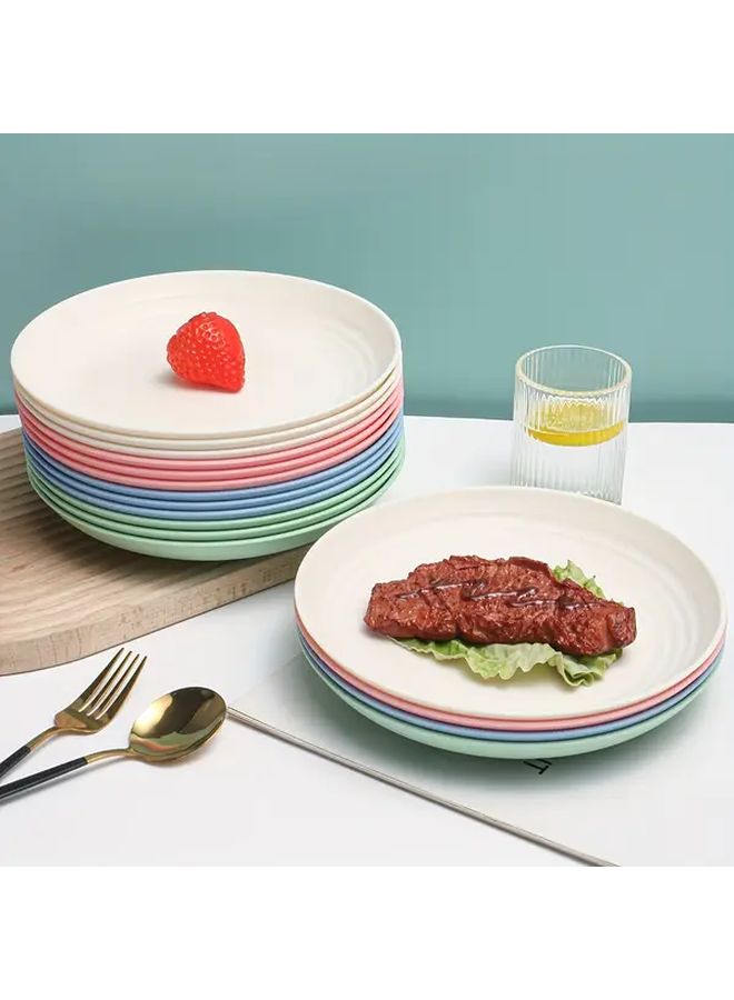 16 Piece PP Tableware Set Beige Pink Light Blue Light Green Microwave Safe Dishwasher Safe - Image 2