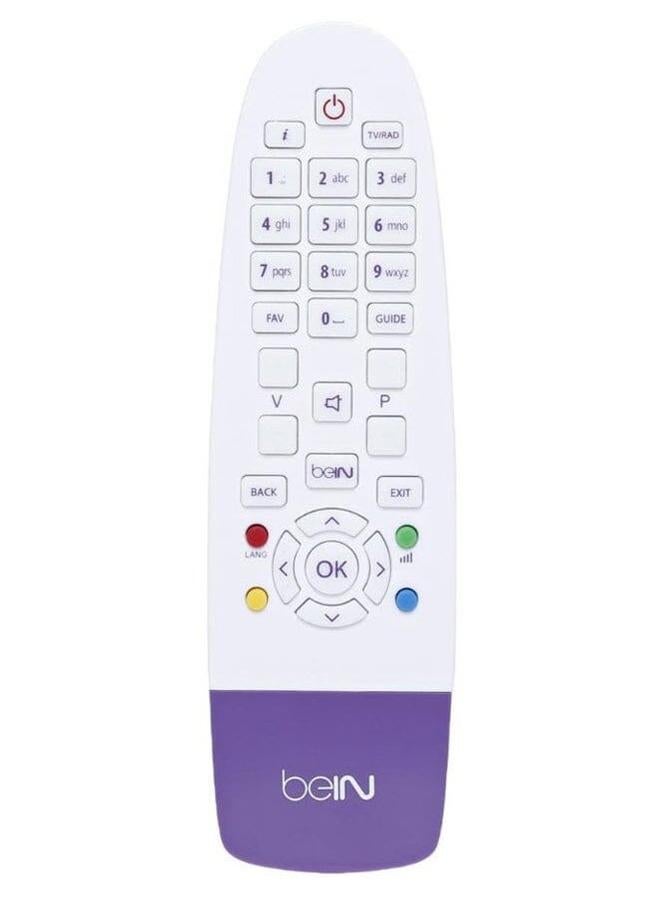 bein Sports Receiver Tv Remote Control White Purple - Image 1