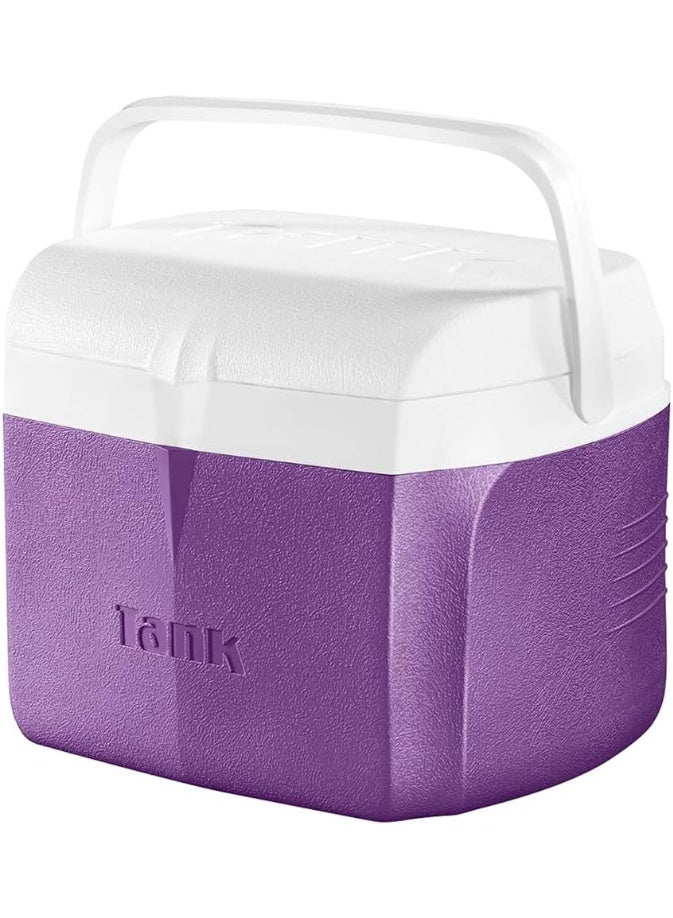 TANK 10-liter purple cooler box with a water tank, suitable for trips and camping. - Image 3