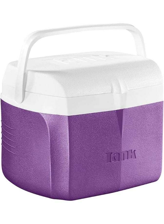TANK 10-liter purple cooler box with a water tank, suitable for trips and camping. - Image 2