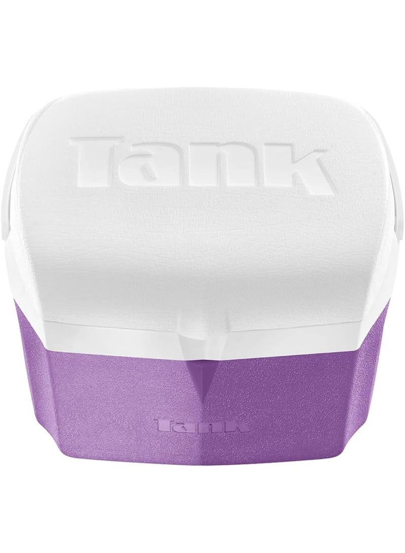 TANK 10-liter purple cooler box with a water tank, suitable for trips and camping. - Image 4