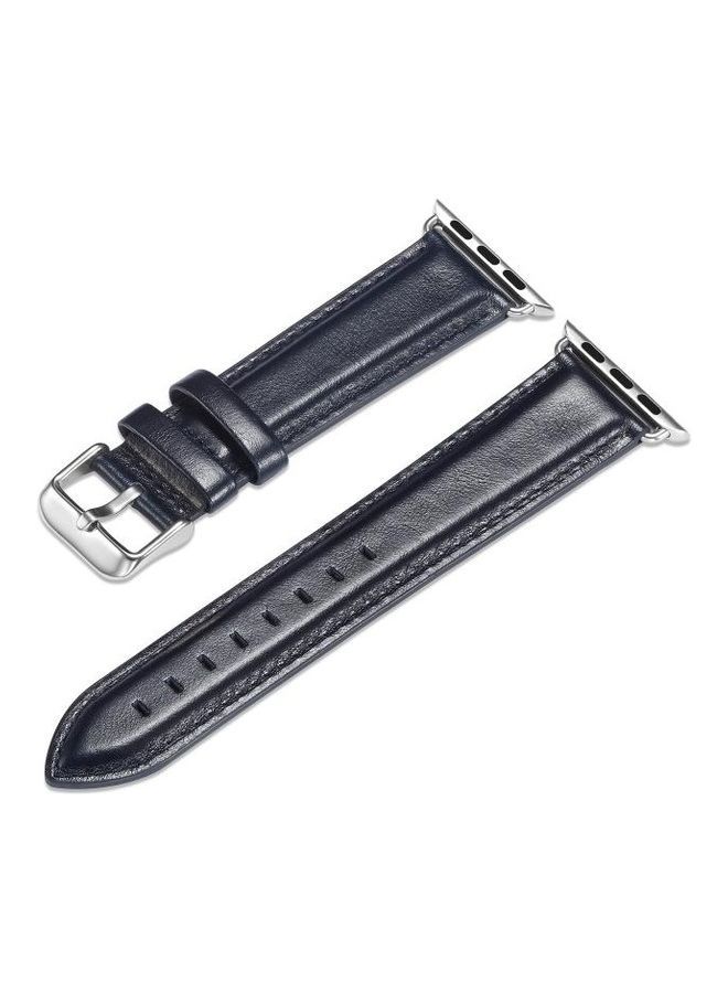 NIBEMINENT Replacement Watchband For Apple Watch Dark Blue  - Image 1