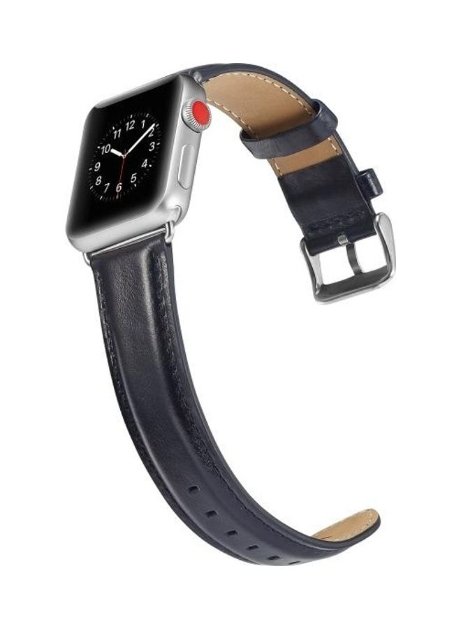 NIBEMINENT Replacement Watchband For Apple Watch Dark Blue  - Image 5