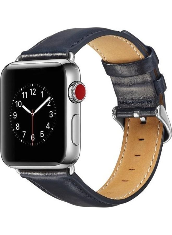 NIBEMINENT Replacement Watchband For Apple Watch Dark Blue  - Image 3